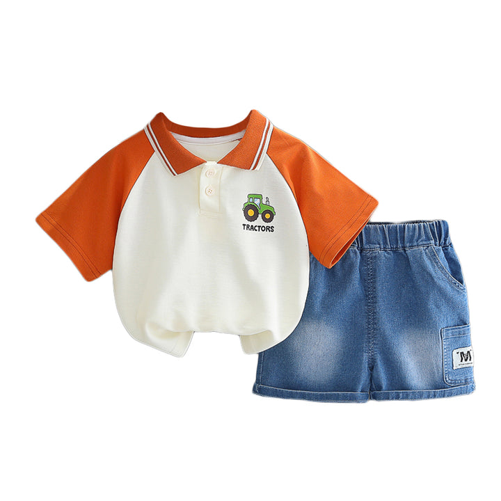 Printed T-shirt and Shorts Set