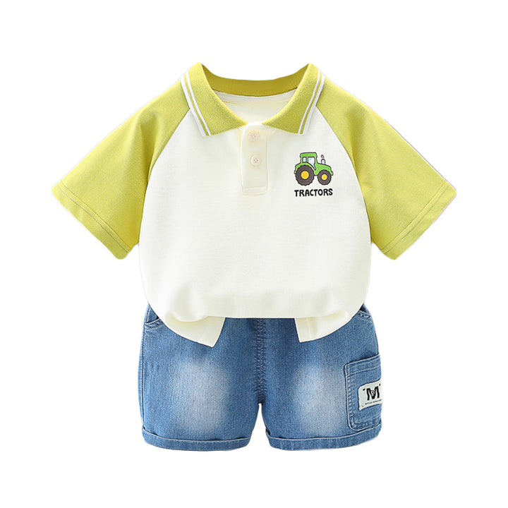 Printed T-shirt and Shorts Set