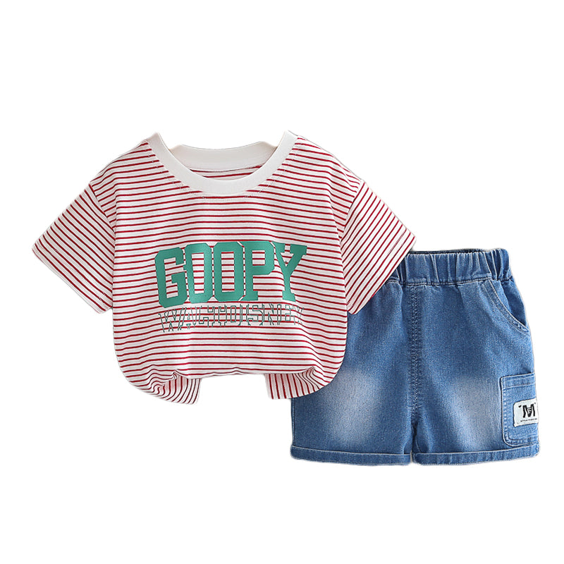 Printed T-shirt and Shorts Set