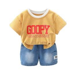 Printed T-shirt and Shorts Set