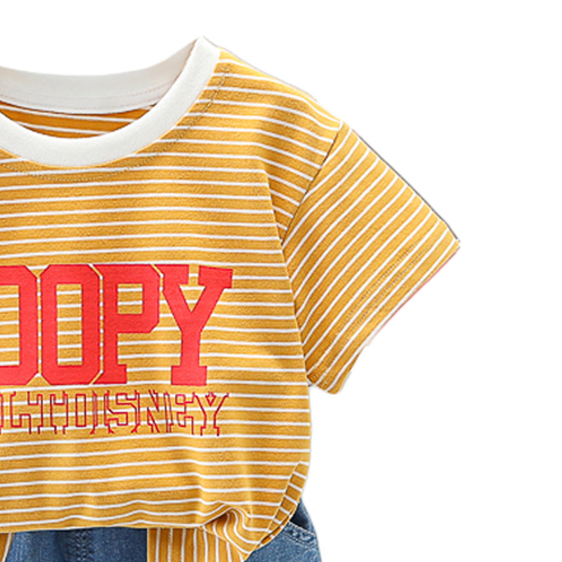 Printed T-shirt and Shorts Set
