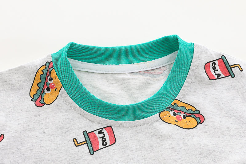 Printed T-shirt and Shorts Set