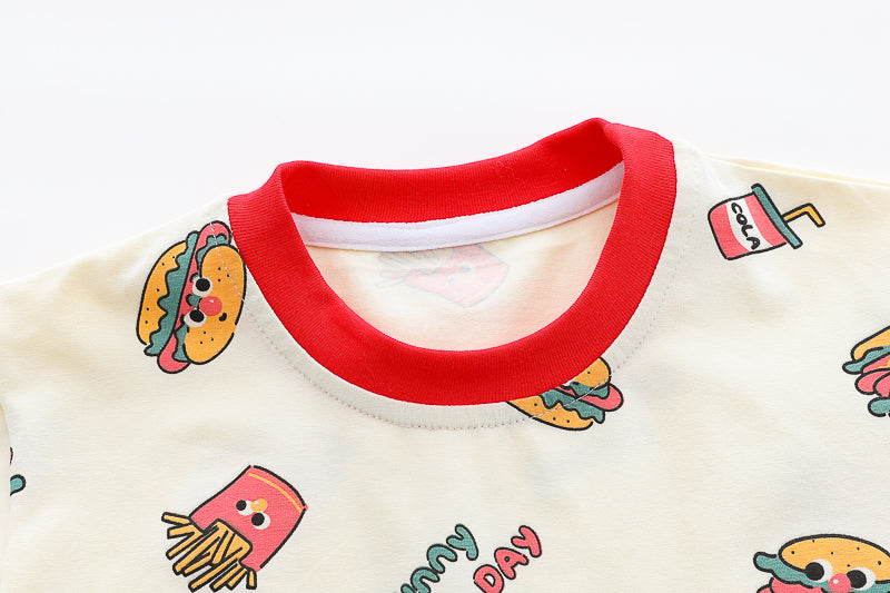 Printed T-shirt and Shorts Set