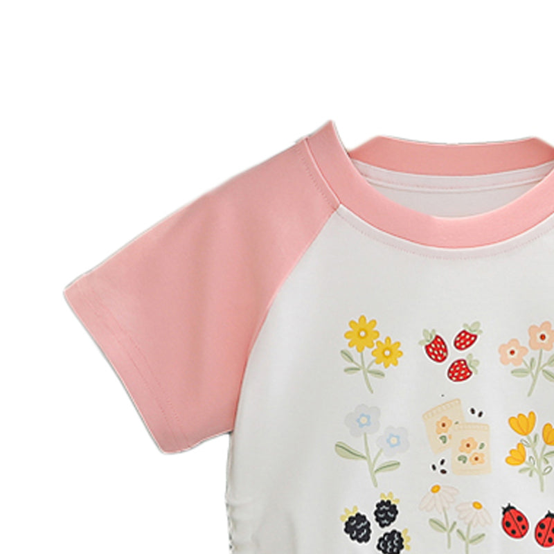 Printed T-shirt and Shorts Set