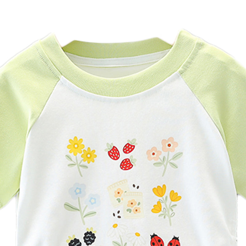 Printed T-shirt and Shorts Set