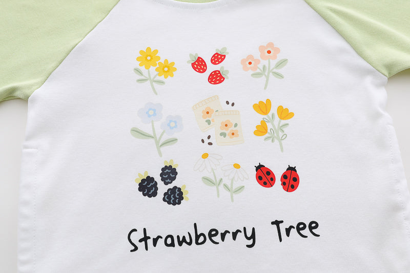 Printed T-shirt and Shorts Set