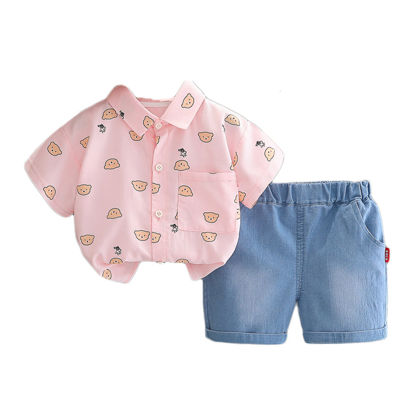 Printed Top and Shorts Set