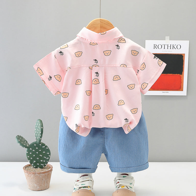 Printed Top and Shorts Set