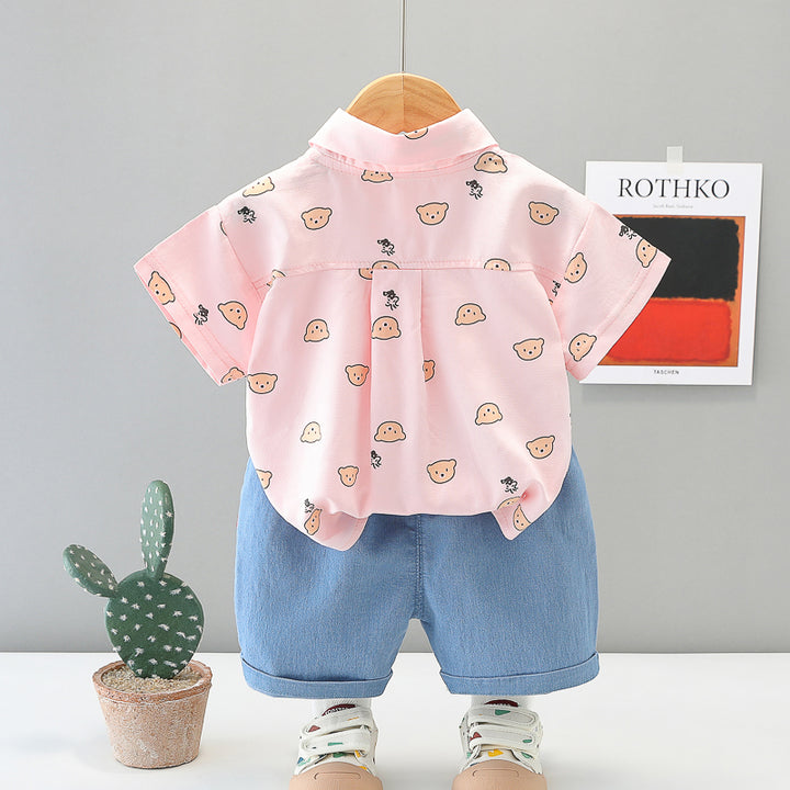 Printed Top and Shorts Set