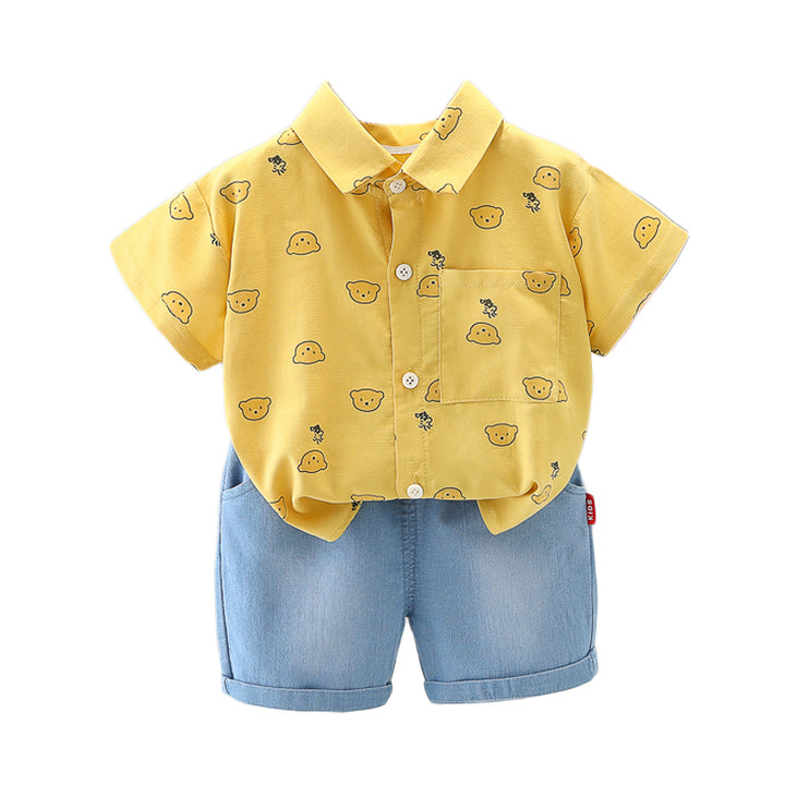 Printed Top and Shorts Set