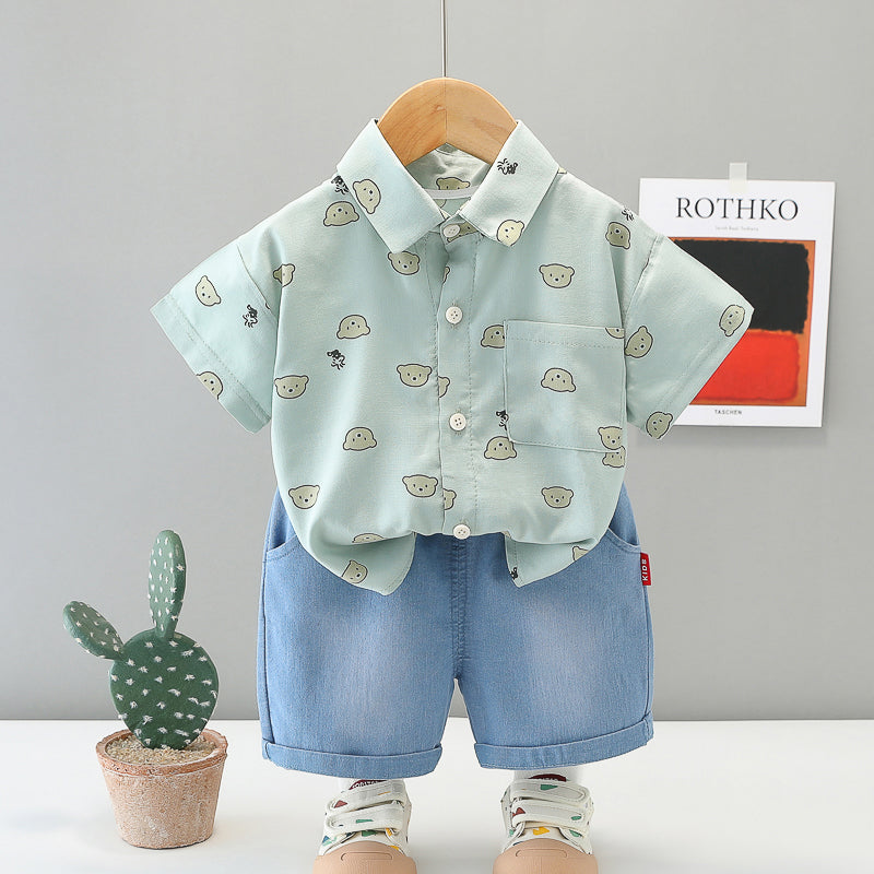 Printed Top and Shorts Set