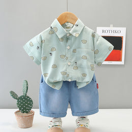 Printed Top and Shorts Set