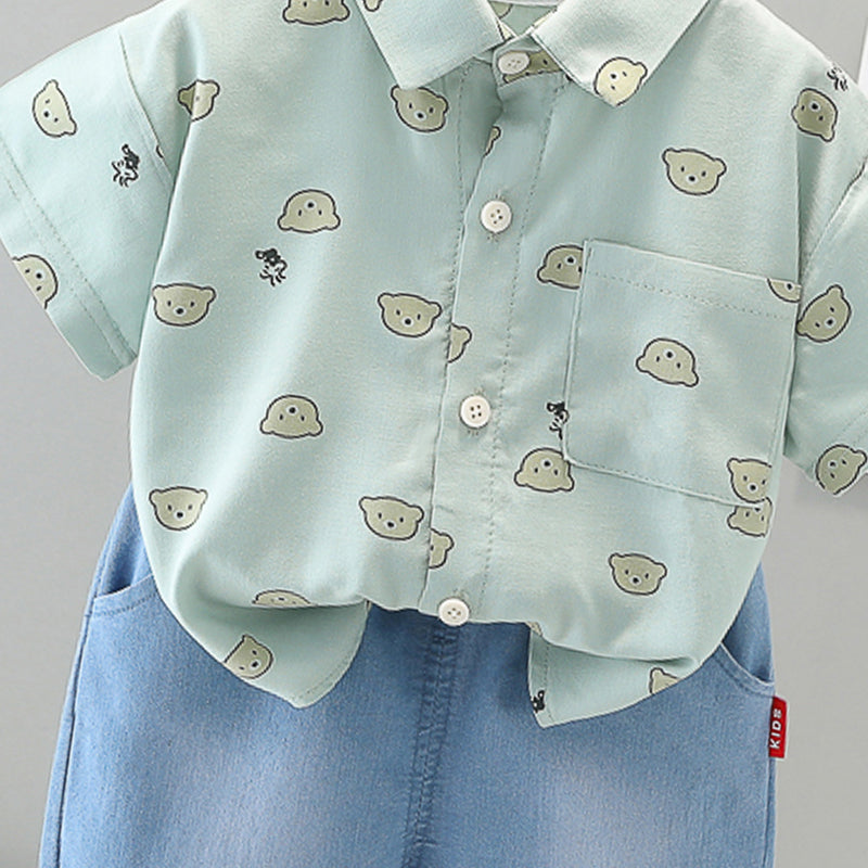 Printed Top and Shorts Set