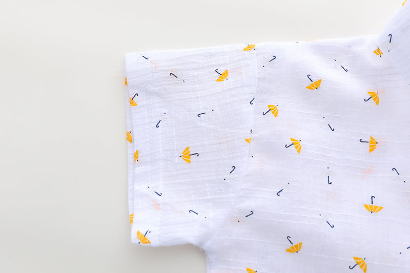 Printed Shirt and Shorts Set