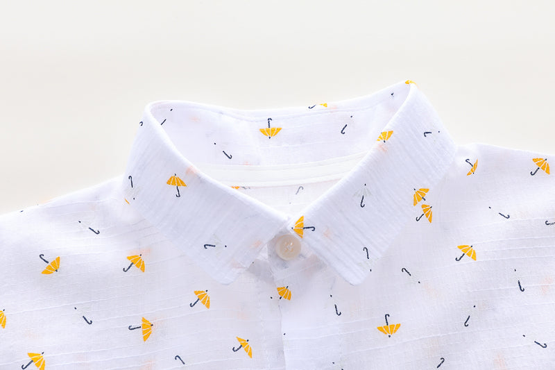 Printed Shirt and Shorts Set