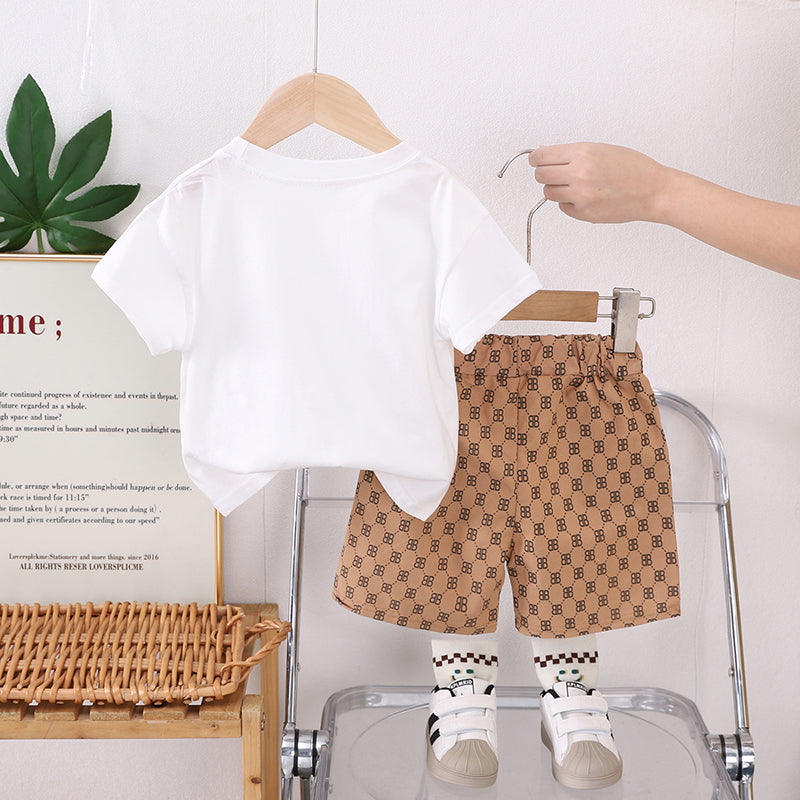Printed T-shirt and Shorts Set