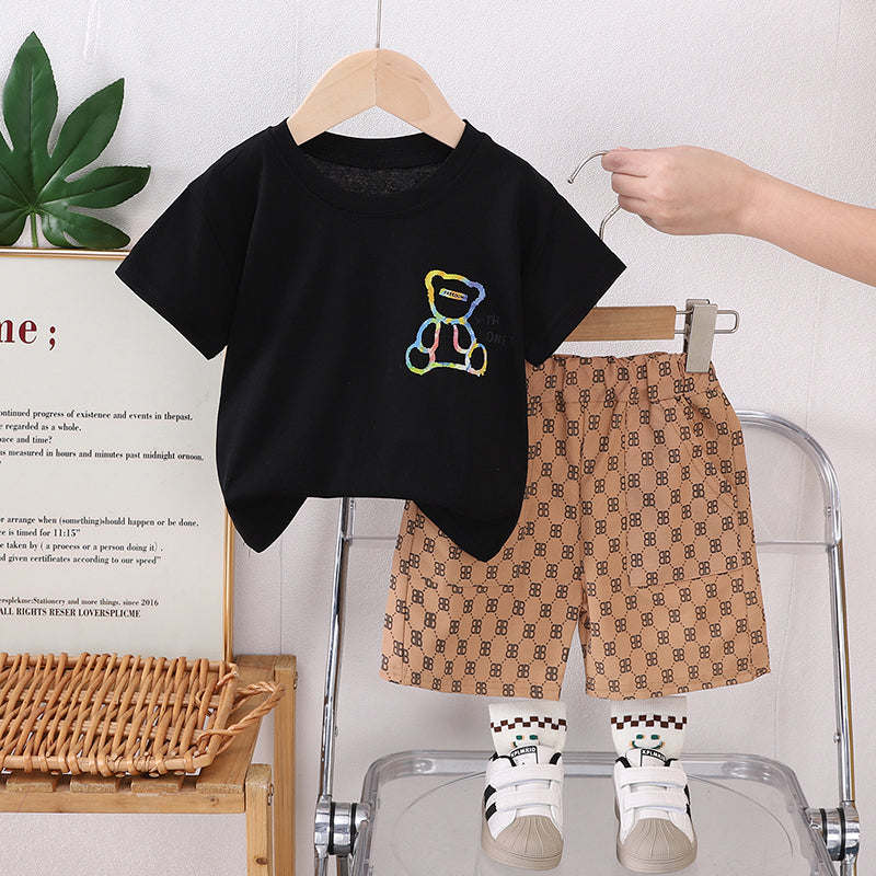 Printed T-shirt and Shorts Set