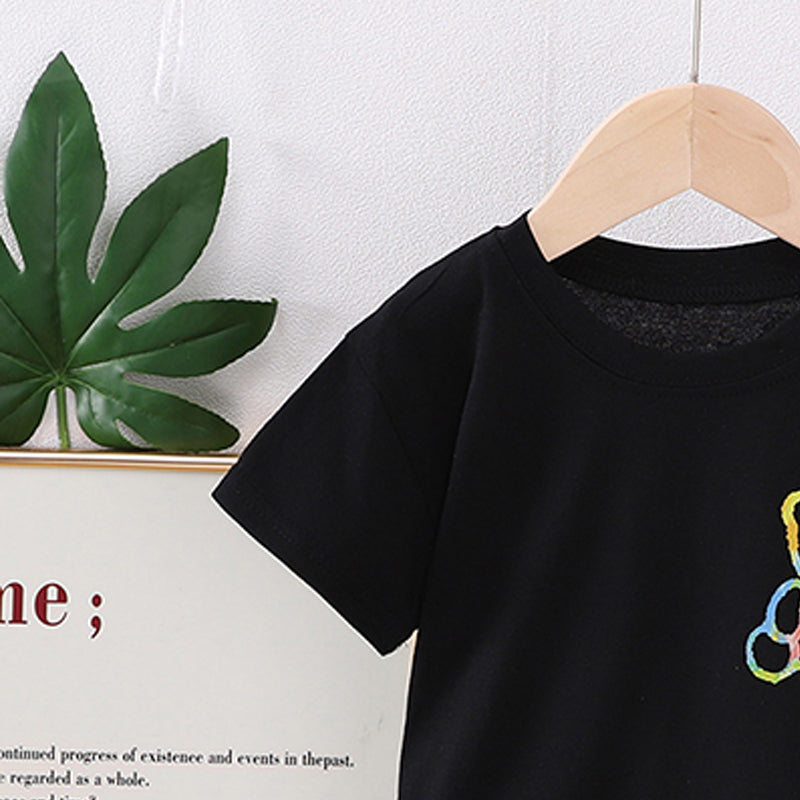 Printed T-shirt and Shorts Set