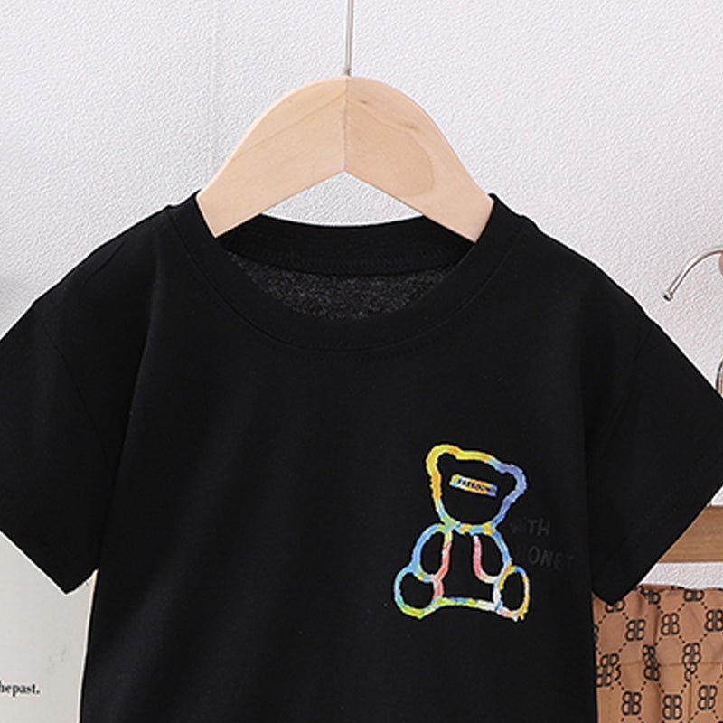 Printed T-shirt and Shorts Set