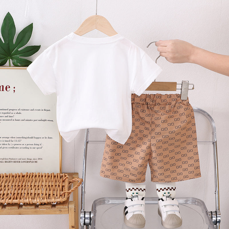 Printed T-shirt and Shorts Set