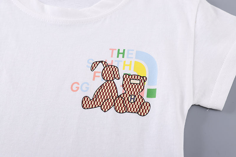 Printed T-shirt and Shorts Set