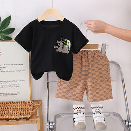 Printed T-shirt and Shorts Set