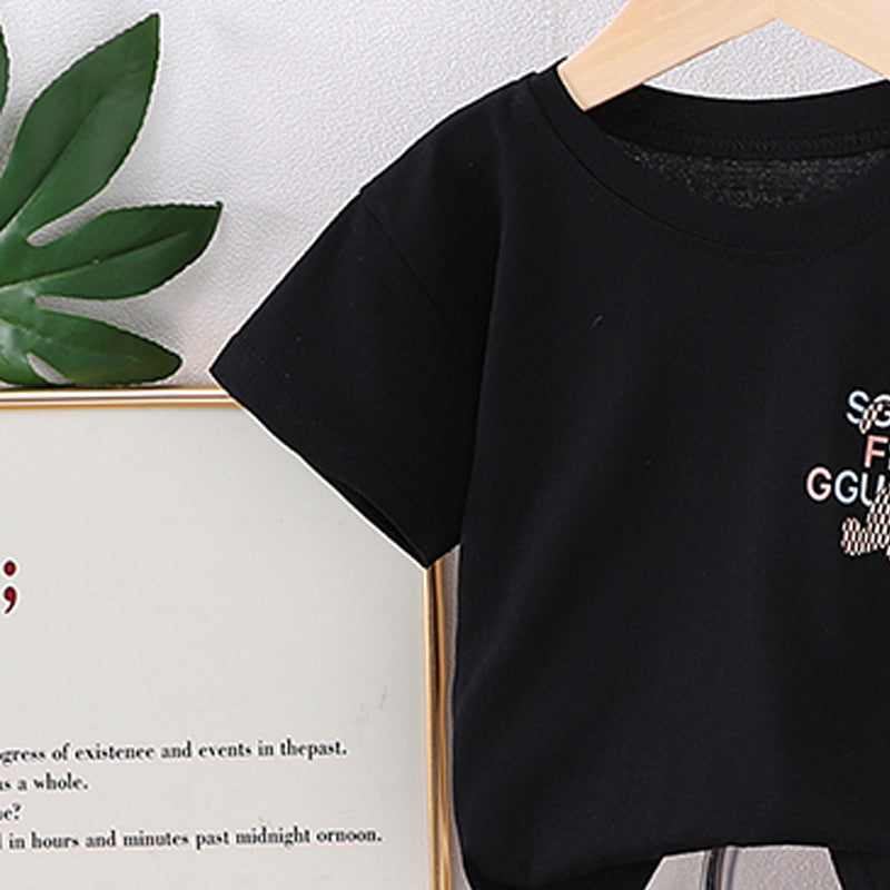 Printed T-shirt and Shorts Set