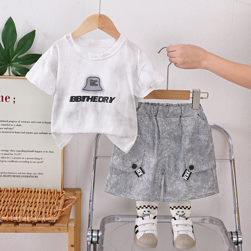 Printed T-shirt and Shorts Set