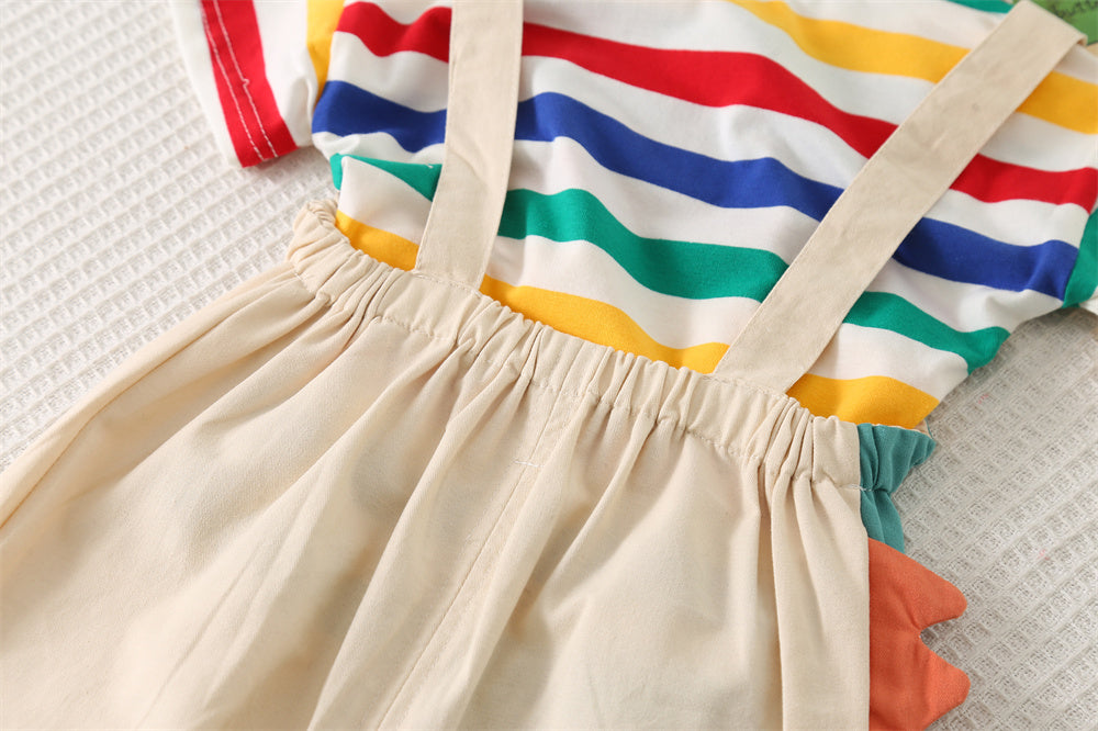 Striped T-shirt and Shorts Set