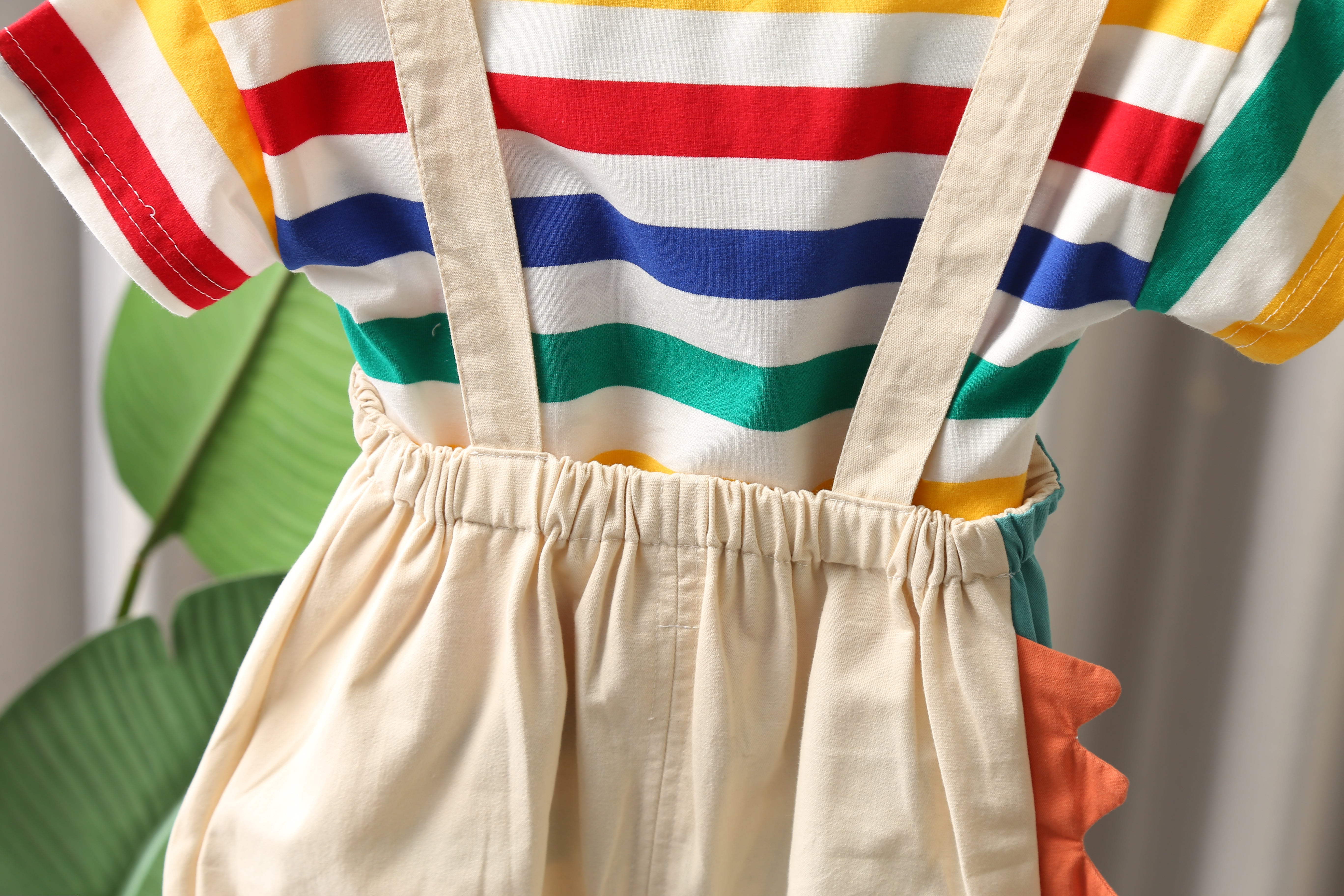 Striped T-shirt and Shorts Set