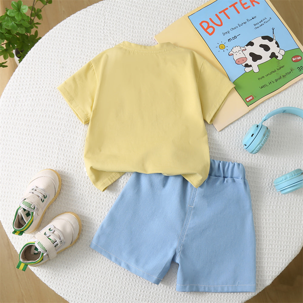 Printed T-shirt and Shorts Set