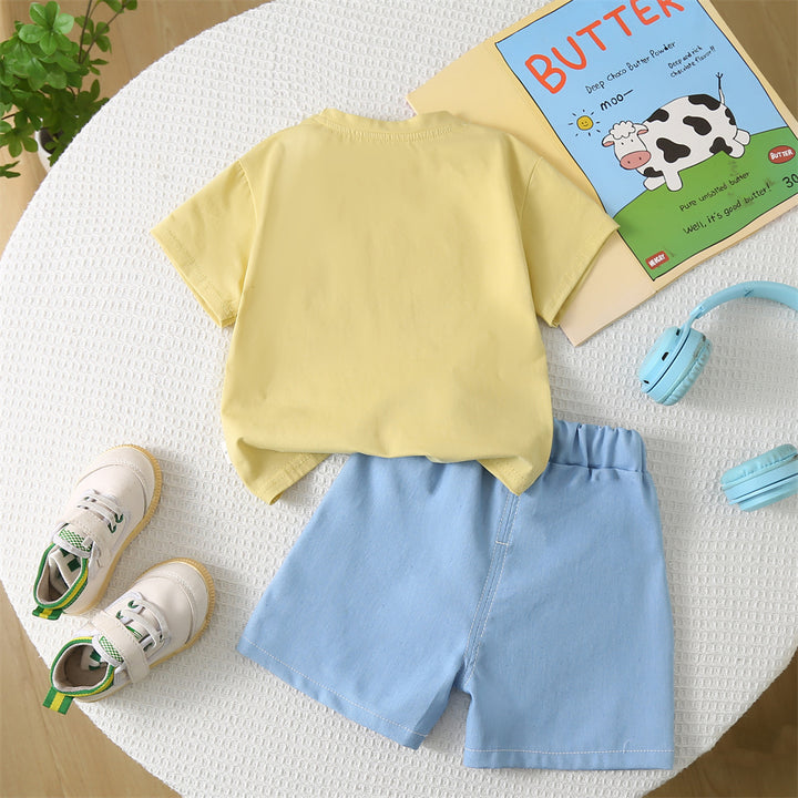 Printed T-shirt and Shorts Set