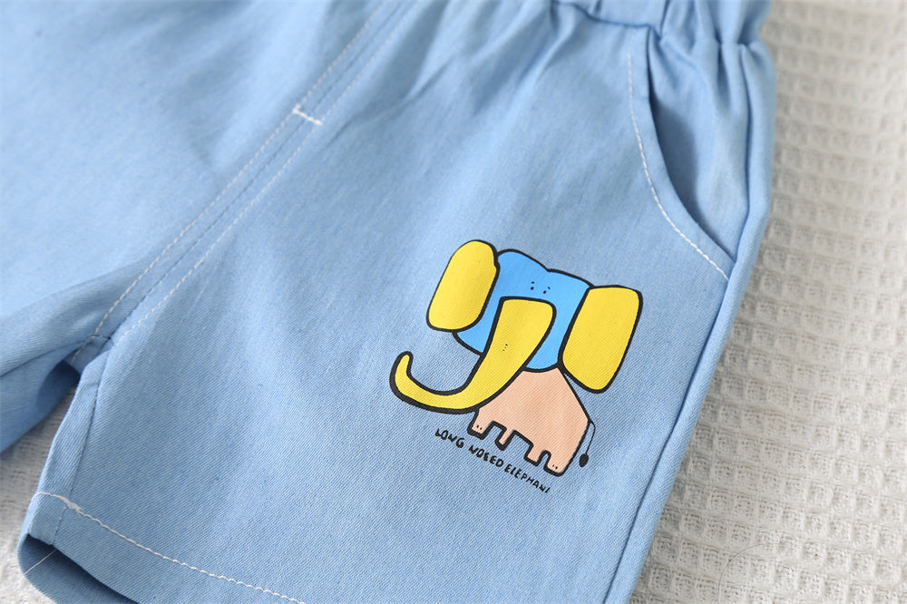 Printed T-shirt and Shorts Set