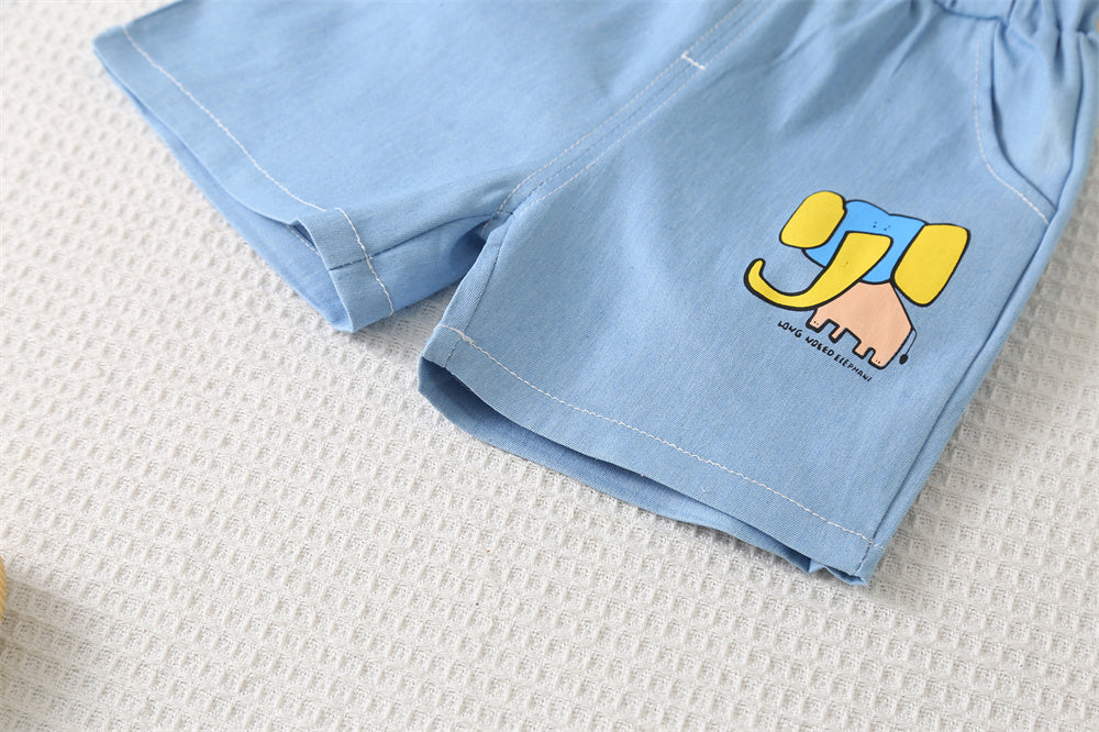 Printed T-shirt and Shorts Set