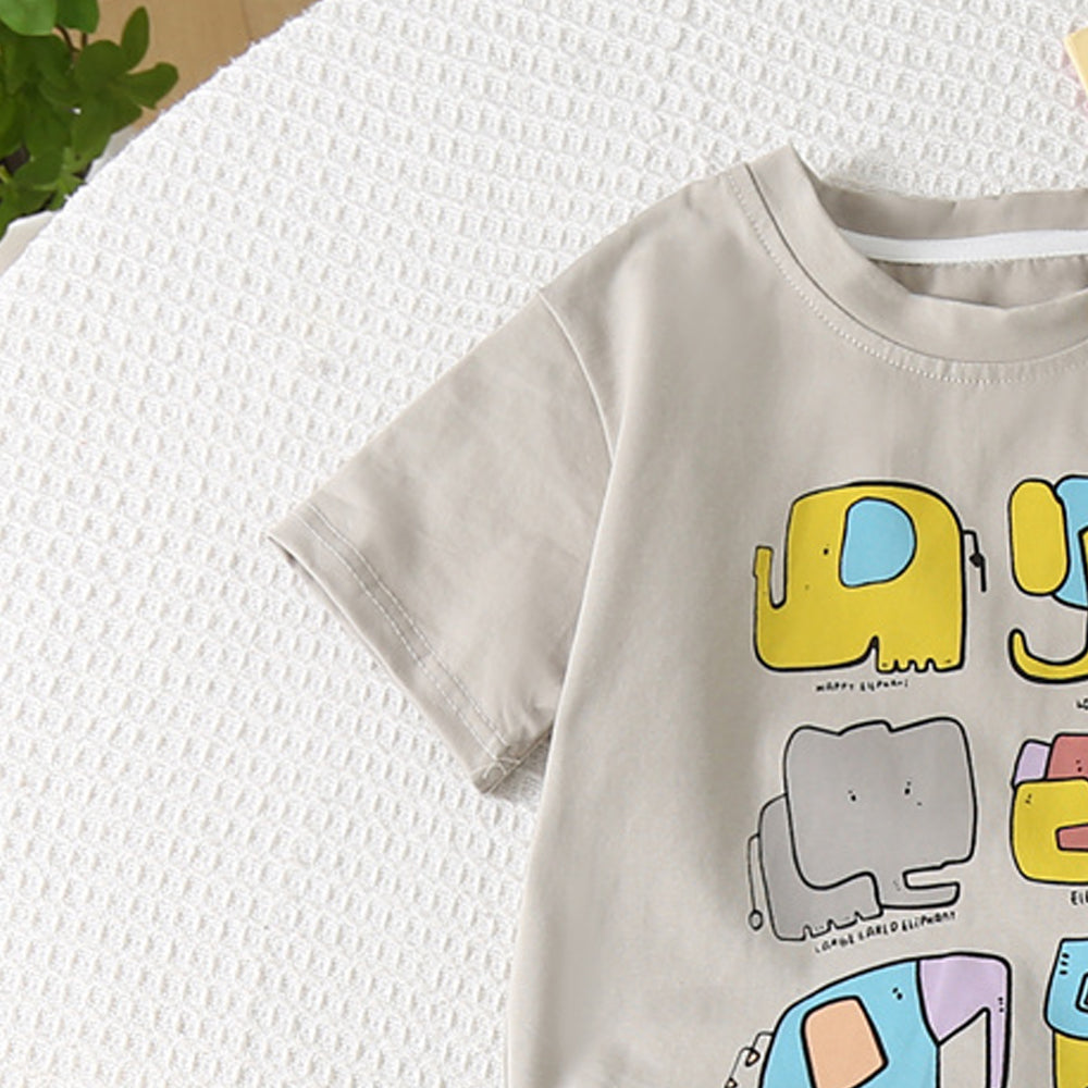 Printed T-shirt and Shorts Set