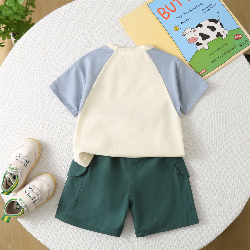 Printed T-shirt and Shorts Set