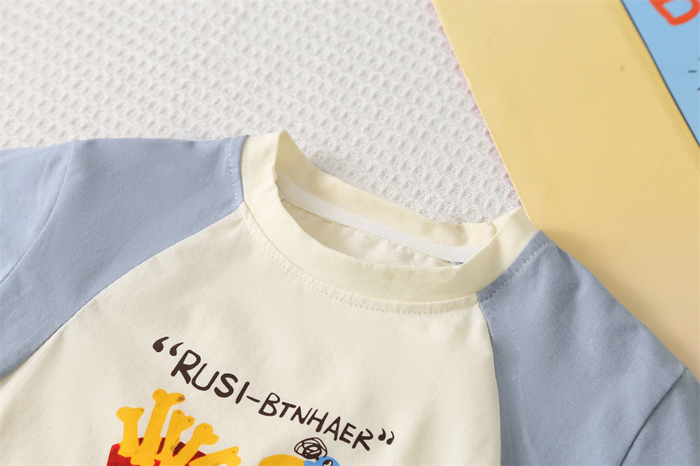 Printed T-shirt and Shorts Set
