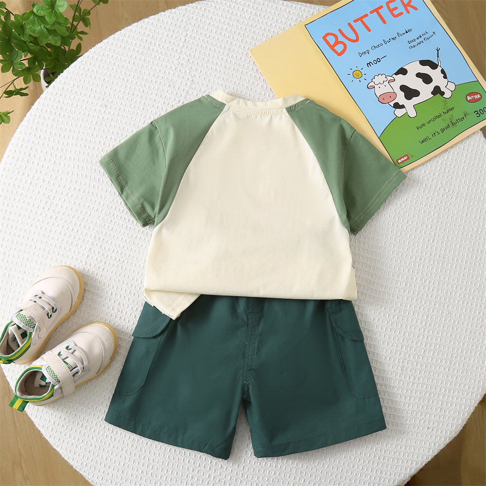 Printed T-shirt and Shorts Set