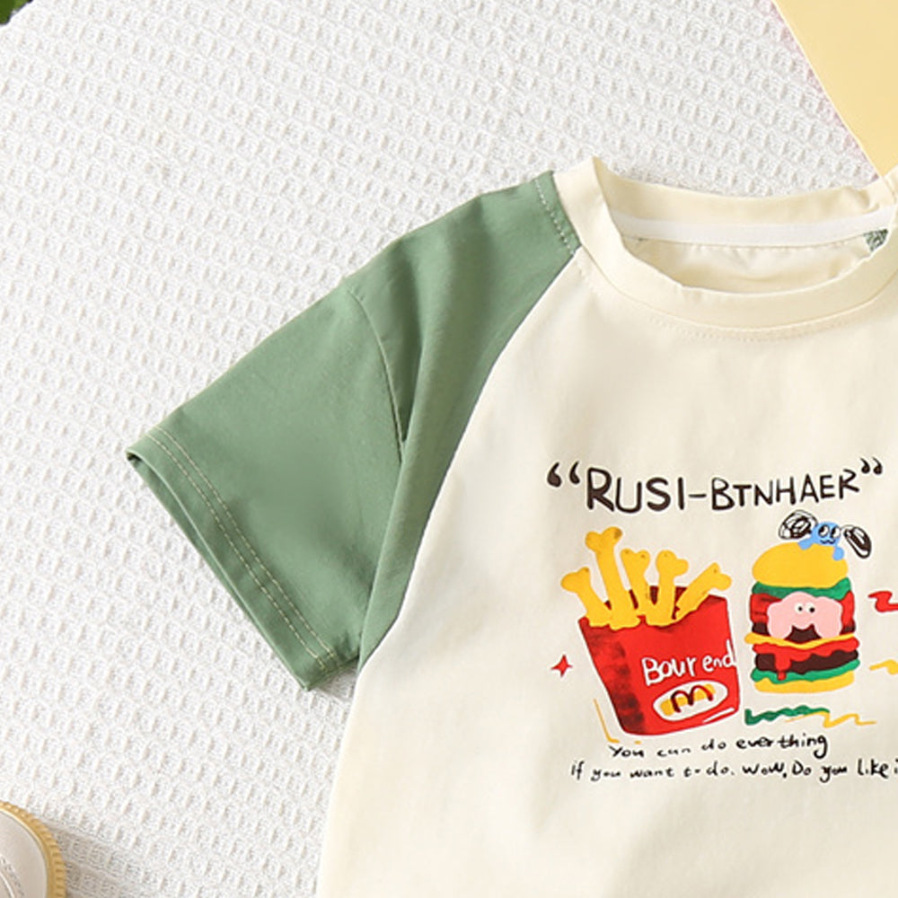 Printed T-shirt and Shorts Set