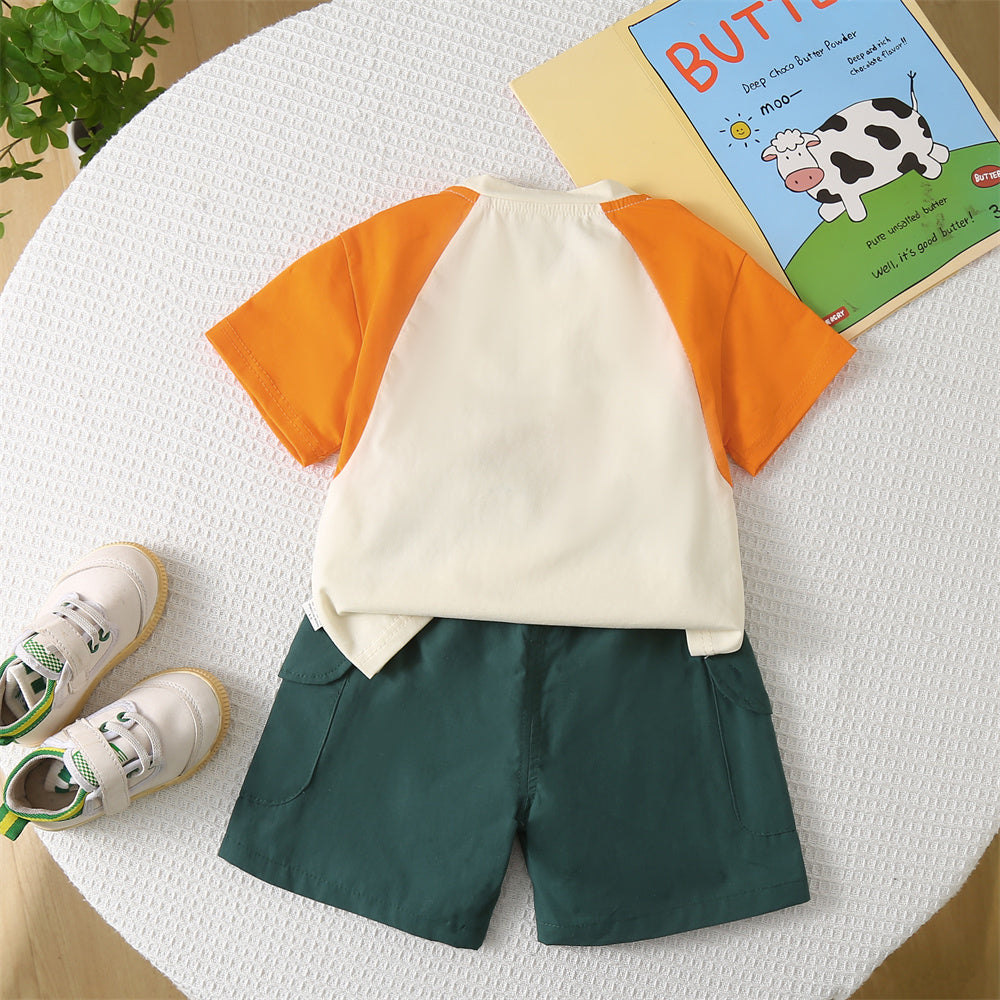 Printed T-shirt and Shorts Set