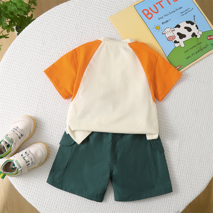 Printed T-shirt and Shorts Set