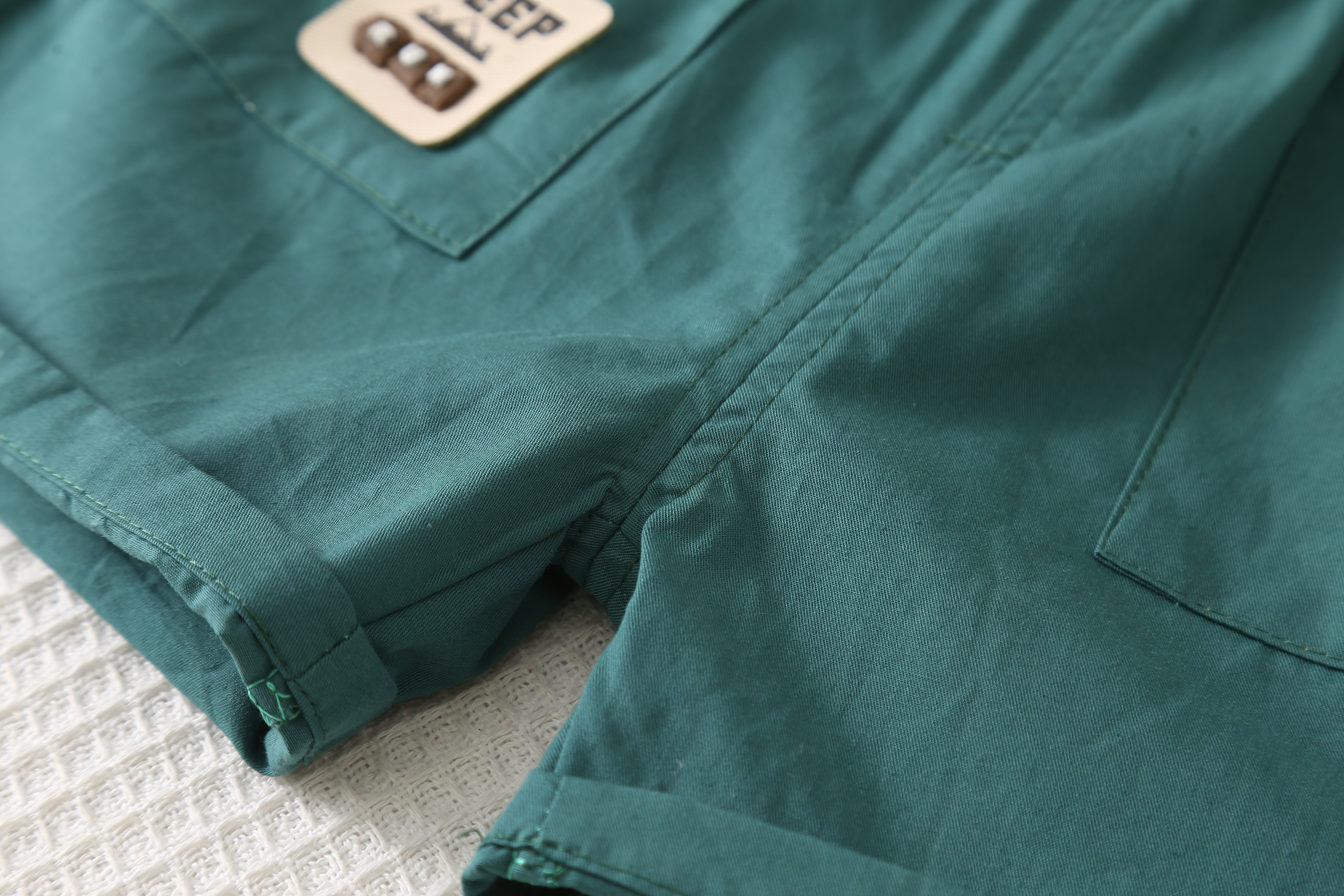 Solid T-shirt and Shorts Set