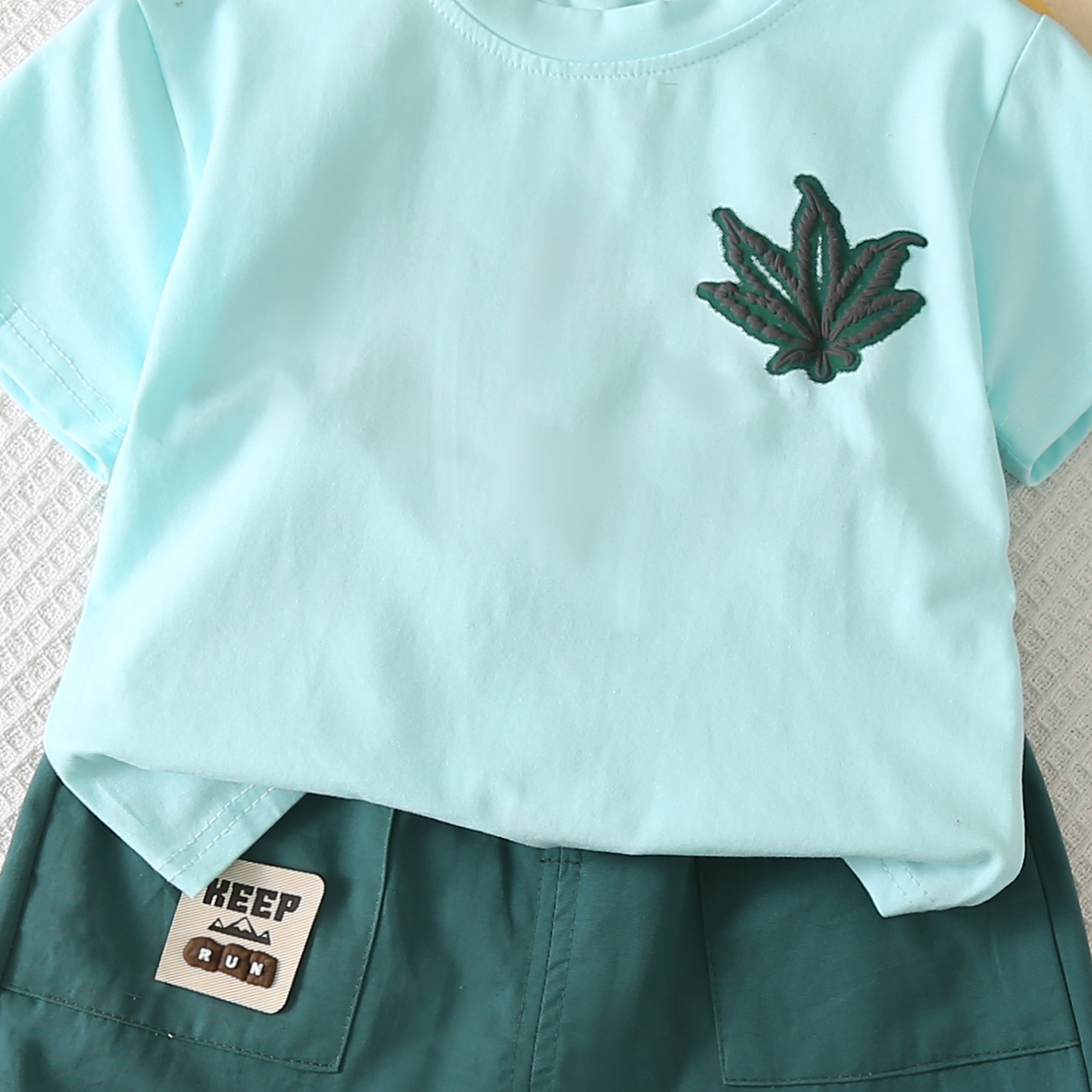 Solid T-shirt and Shorts Set