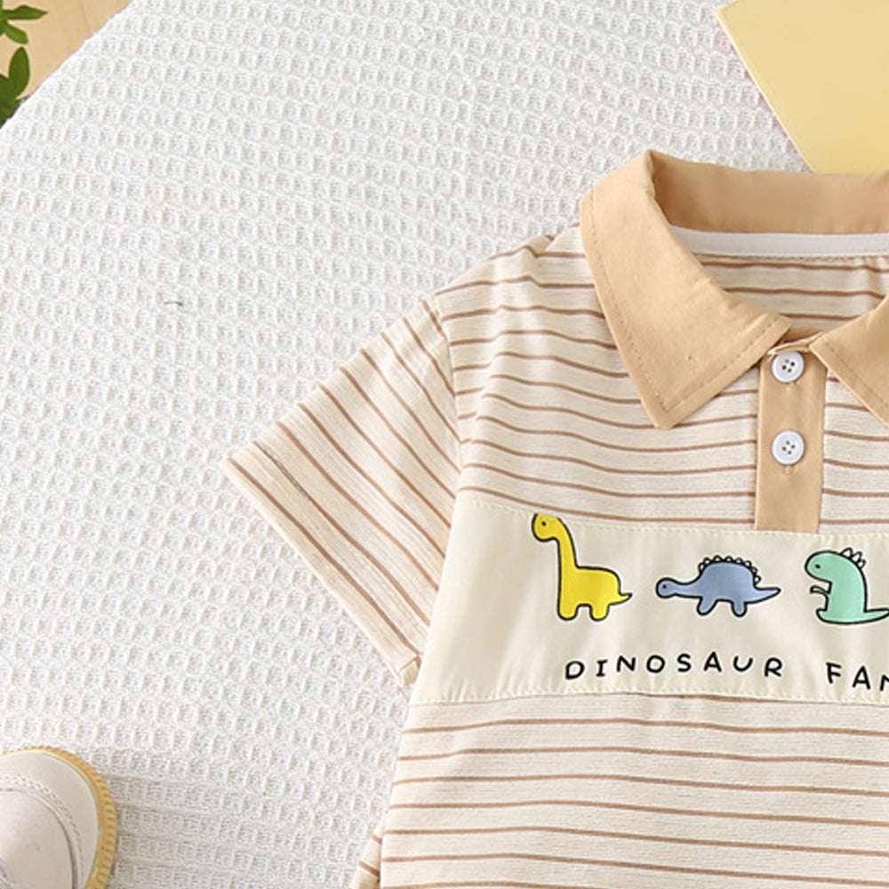 Striped T-shirt and Shorts Set