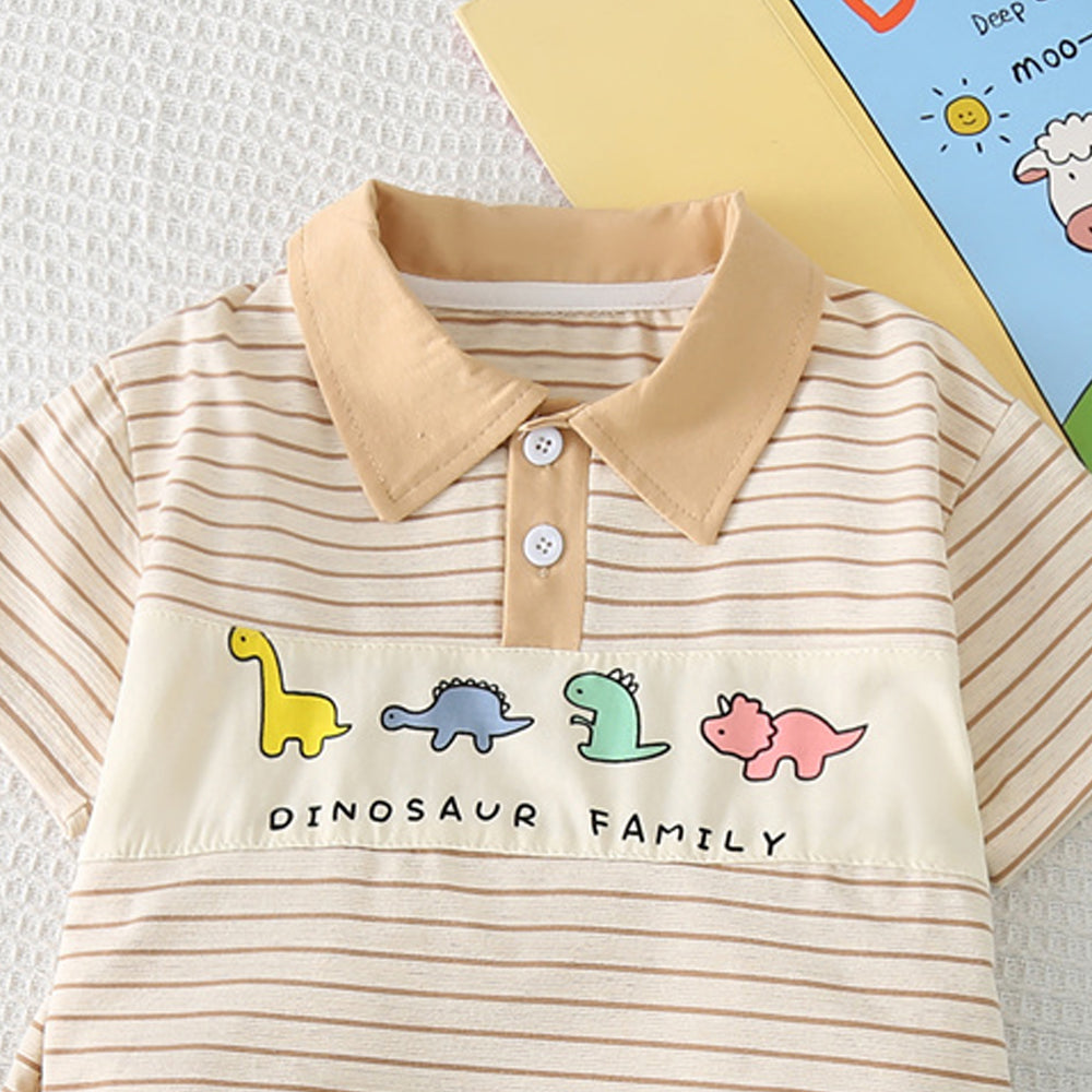 Striped T-shirt and Shorts Set