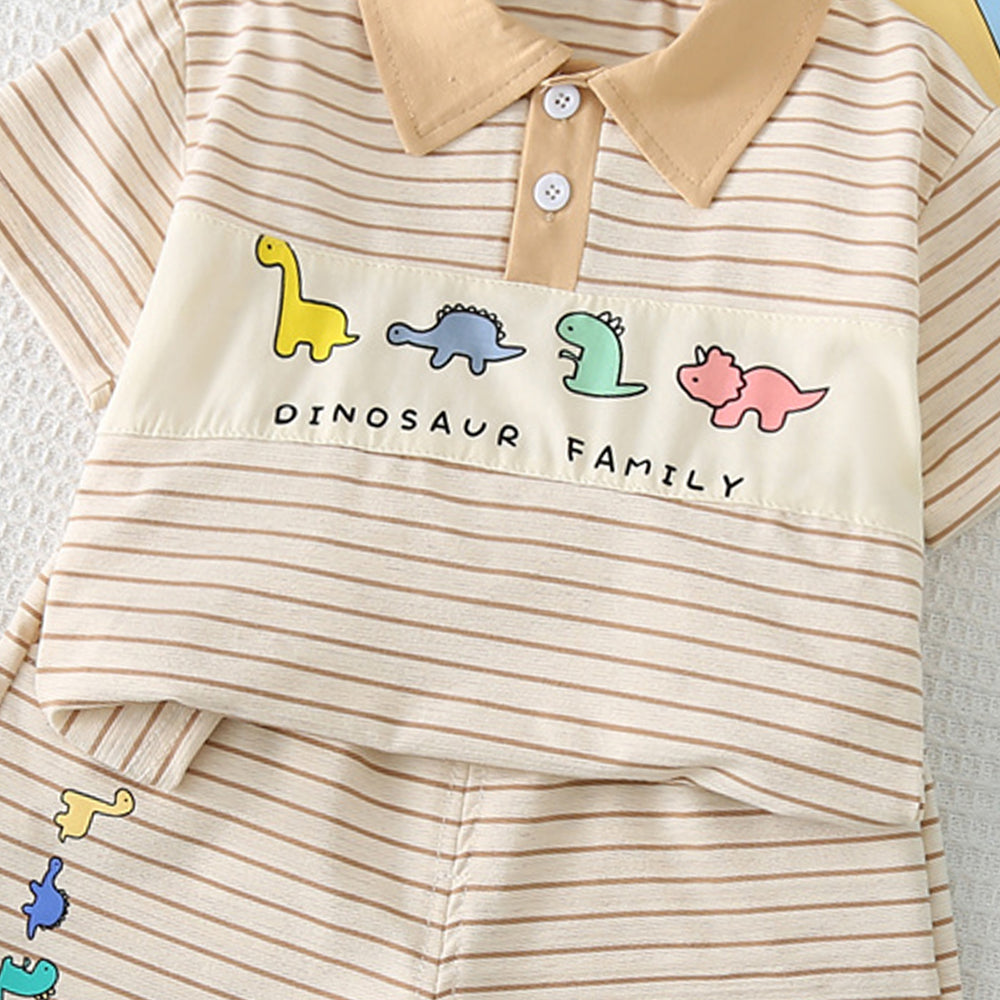 Striped T-shirt and Shorts Set