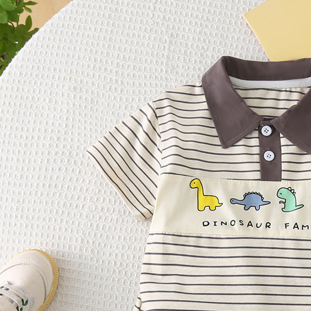 Striped T-shirt and Shorts Set