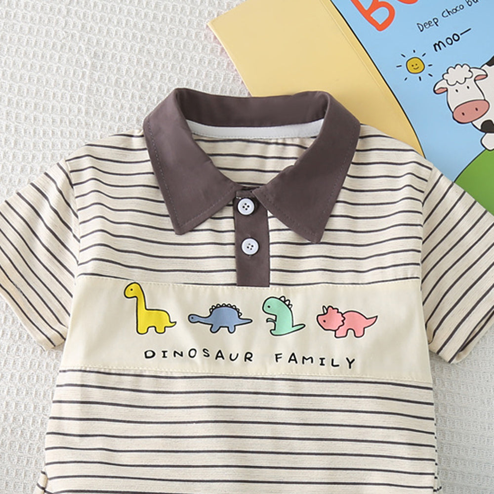 Striped T-shirt and Shorts Set