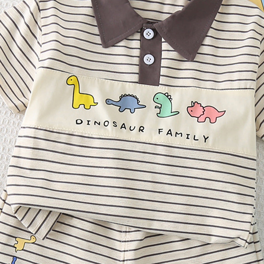 Striped T-shirt and Shorts Set