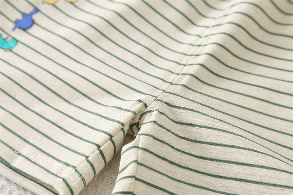 Striped T-shirt and Shorts Set